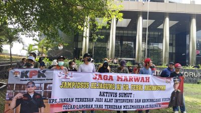 Diduga Upaya Pelemahan Jampidsus RI, Aktivis Sumut Ingatkan KPK di Gedung Merah Putih